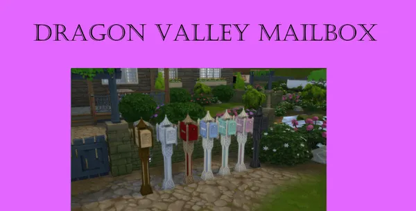 Dragon Valley Mailbox (from the sims 3 dragon valley)